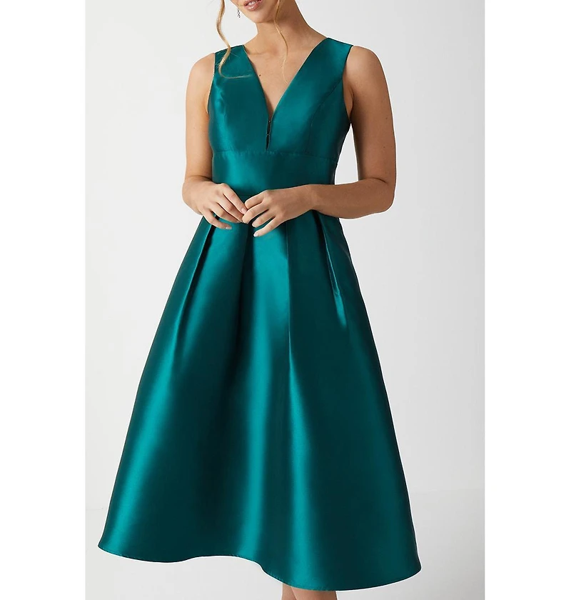 Coast Women's Twill Midi Bridesmaid Dress