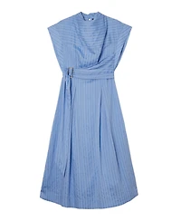 Karen Millen Women's Belted Woven Midi Shirt Dress