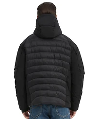 Hawke & Co. Men's Front-Zipper Hybrid Puffer Jacket