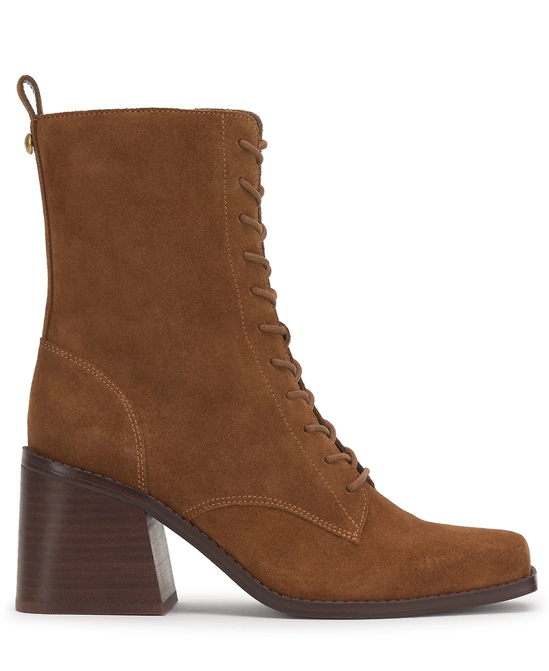 Vince Camuto Women's Safina Lace-Up Block-Heel Booties