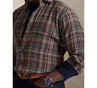 Polo Ralph Lauren Men's Big & Tall Plaid Brushed Flannel Shirt