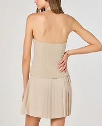 Astr the Label Women's V-Neck Vest Combo Dress