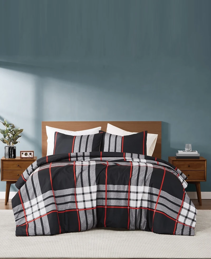 Truly Soft Danbury Plaid 3-Pc. Duvet Set