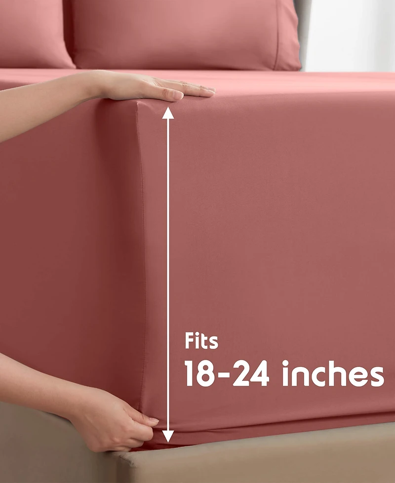 Nestl Extra Deep Pocket 6-Pc. Sheet Set, California King