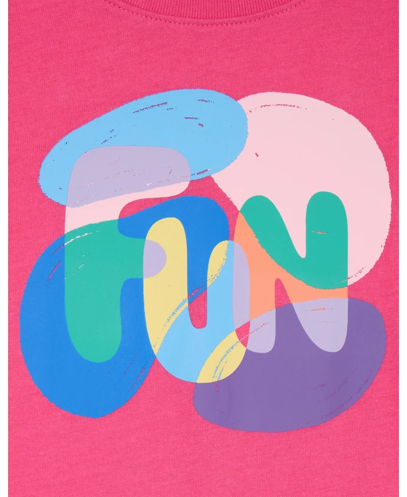 Color Lab Girls 3T-7 Printed Long Sleeves T-Shirt