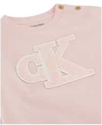 Calvin Klein Baby Girls 2-Piece Crewneck Top and Joggers Set