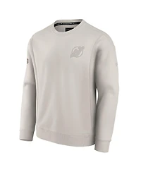 Fanatics Men's Gray New Jersey Devils Authentic Pro Road Fleece Sweatshirt