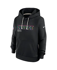 Nike Women's Black Kansas City Chiefs 2025 Nfl Crucial Catch Sideline Standard Issue Dri-fit Hoodie