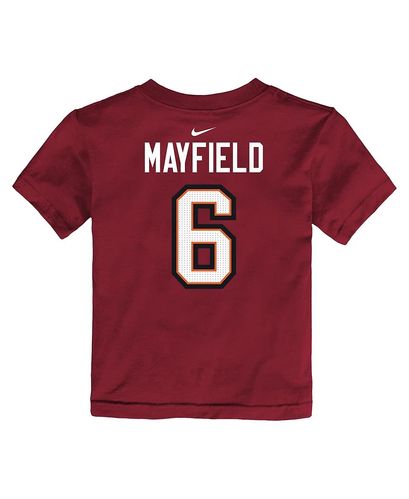 Nike Toddler Baker Mayfield Red Tampa Bay Buccaneers Player Name Number T-Shirt