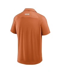 Fanatics Men's Texas Orange Texas Longhorns Take The Lead Defender Raglan Polo Shirt