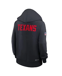 Nike Women's Navy Houston Texans Throwback Sideline Standard Issue Dri-fit Hoodie