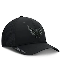 Fanatics Men's Black Washington Capitals Authentic Pro Road Flex Hat