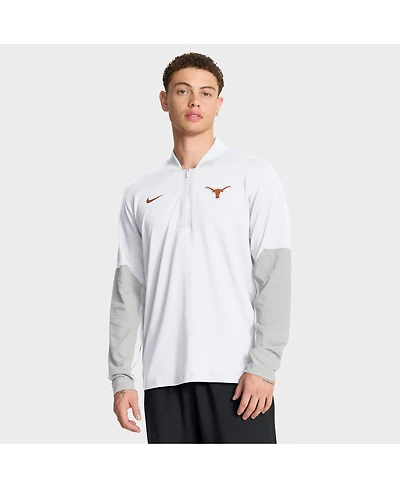 Nike Men's White Texas Longhorns One Goal Performance Half-Zip Pullover Sweatshirt