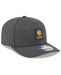 New Era Men's Charcoal Pittsburgh Steelers 2025 Sideline Cold Weather 9SEVENTY Adjustable Hat