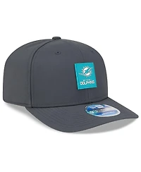 New Era Men's Charcoal Miami Dolphins 2025 Sideline Cold Weather 9SEVENTY Adjustable Hat