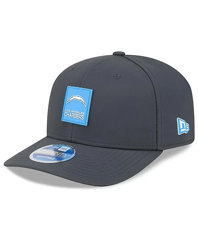 New Era Men's Charcoal Los Angeles Chargers 2025 Sideline Cold Weather 9SEVENTY Adjustable Hat