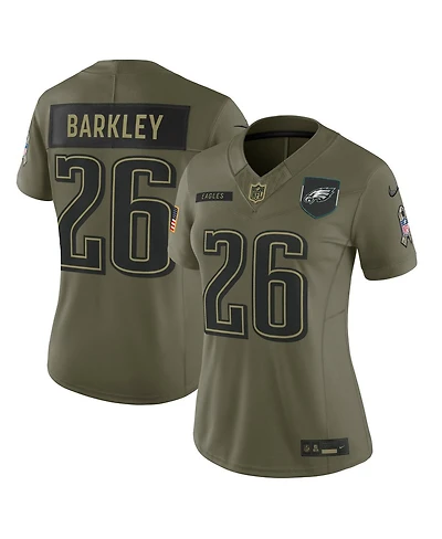 Nike Women's Saquon Barkley Olive Philadelphia Eagles 2025 Salute to Service Limited Jersey