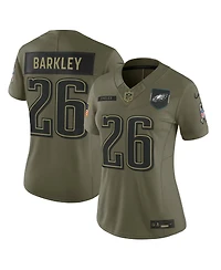 Nike Women's Saquon Barkley Olive Philadelphia Eagles 2025 Salute to Service Limited Jersey