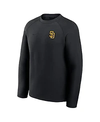 Nike Men's Black San Diego Padres Tech Fleece Raglan Sweatshirt