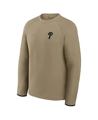 Nike Men's Olive Philadelphia Phillies Tech Fleece Raglan Sweatshirt