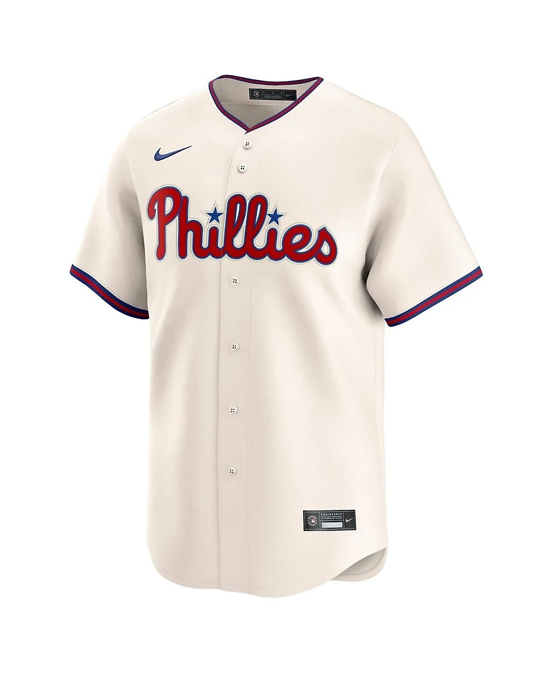 Nike Men's Ryan Howard Cream Philadelphia Phillies Alternate 2 Retired Limited Player Jersey