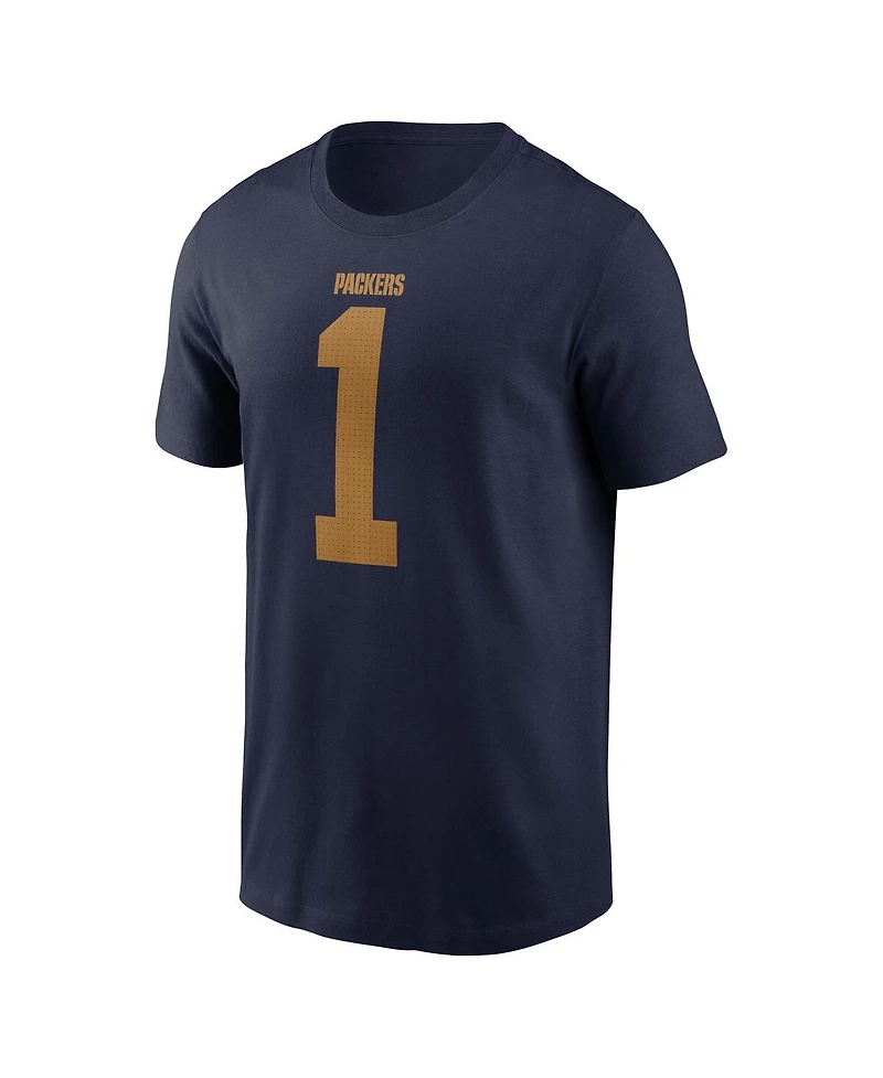 Nike Men's Micah Parsons Navy Green Bay Packers The 1923 Classic Name Number T-Shirt