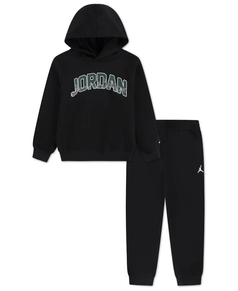 Jordan Boys 4-7 2-Piece Graphic Print Hoodie and Jogger Pants Set