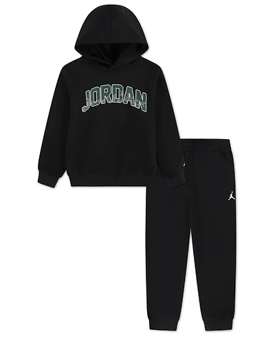 Jordan Boys 4-7 2-Piece Graphic Print Hoodie and Jogger Pants Set