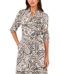 Vince Camuto Women's Collared Neck Shirt Dress