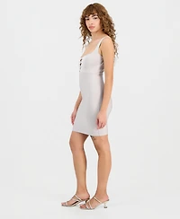 Guess Women's Reyna Cutout Band Square Neck Dress