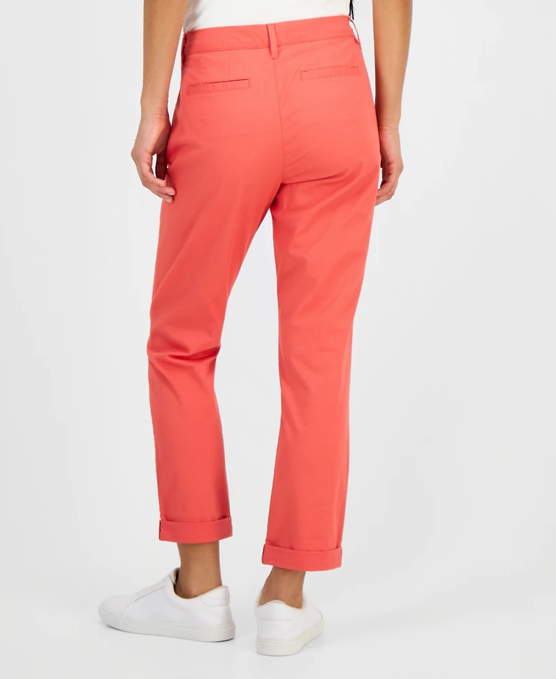 Nautica Jeans Women's Montauk Mid-Rise Chino Pants