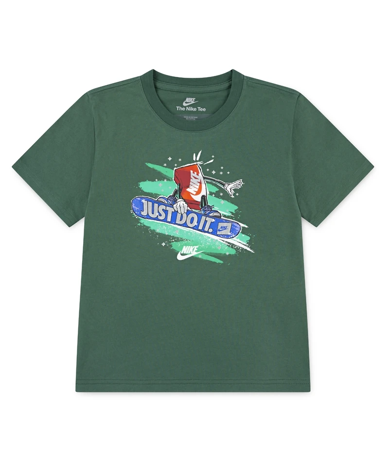 Nike Boys 2T-7 Boxy Snowboard Crewneck T-Shirt