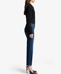 7 For All Mankind Women's Calie Straight Leg Ankle Jeans