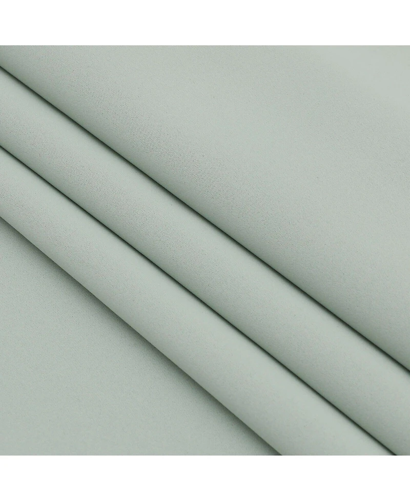 Kate Aurora Hotel Living 2 Pack 100% Blackout Grommet Top Sage Green Curtain Panels - 50 in. W x 90 in. L, Sage Green