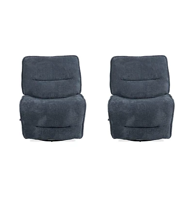 Parker Living Leo - Midnight Blue Armless Recliner Two Pack