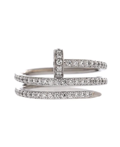 Pre-Owned Cartier Juste un Clou Paved Double Ring
