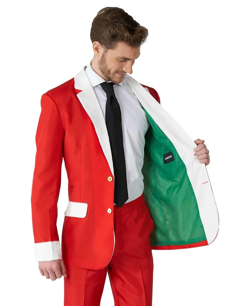 Suitmeister Men's Christmas Suit - Ugly Holiday Festive Nordic Pixel Outfit