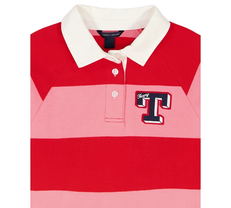 Tommy Hilfiger Girls 2T-6X Striped Rugby Sweatshirt