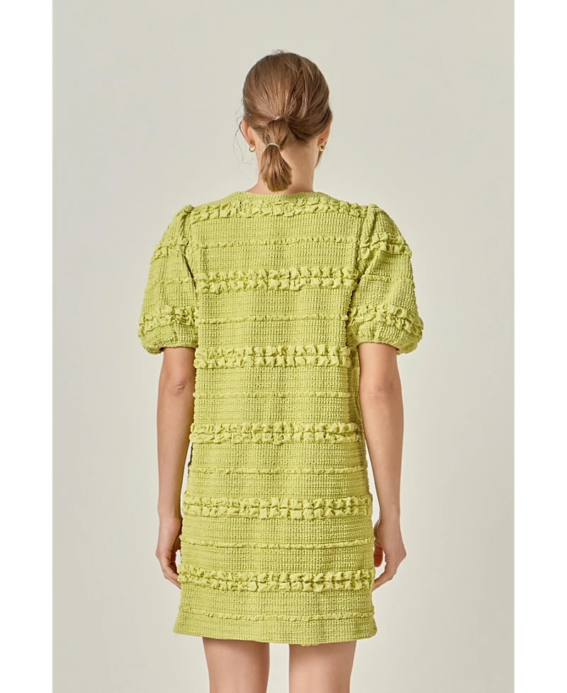 English Factory Women's Smocked Mini Dress