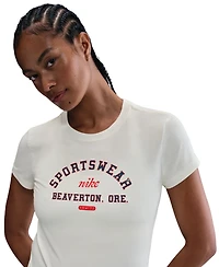 Nike Sportswear Women's Phoenix Slim-Fit Short-Sleeve T-Shirt