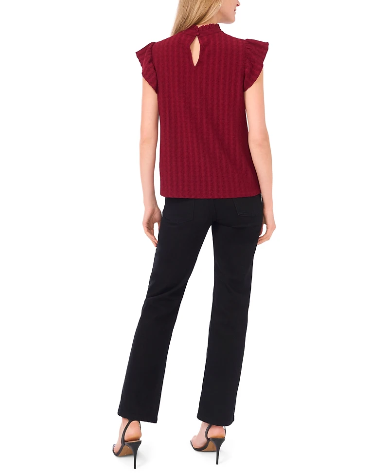 Sam & Jess Women's Ruffle Short Sleeve Top