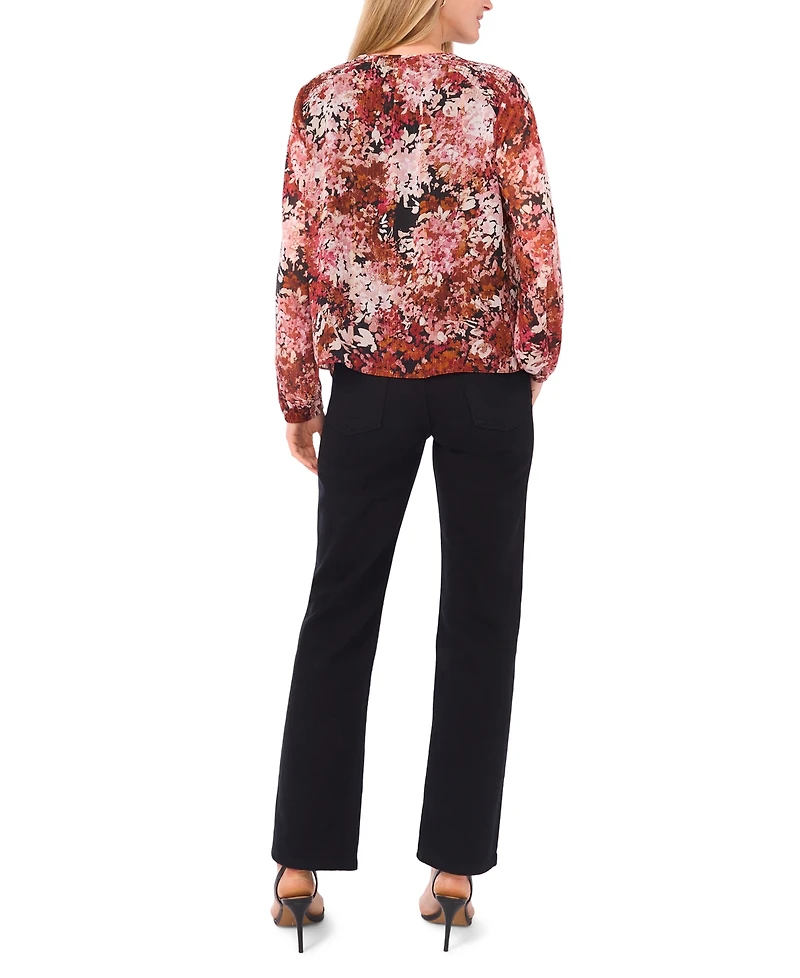 Sam & Jess Women's Tie Hem Long Sleeve Top