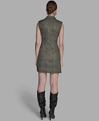 Bcbg Women's Deep V-Neck Collared Dress