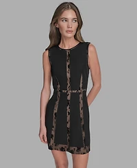 Bcbg Women's Archive Patchwork A-Line Lace Dress