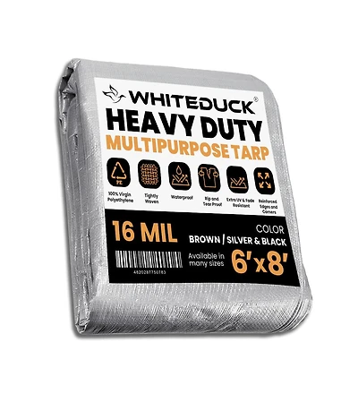 8 oz. Poly Tarpaulin 6x8 Brown