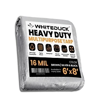 8 oz. Poly Tarpaulin 6x8 Brown