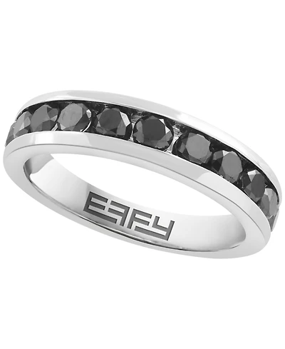 Effy Collection Black Diamond Ring (1 ct. t.w.) in 14K White Gold