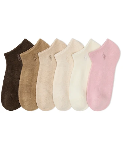 Polo Ralph Lauren Women's 6-Pk. Cushion Low-Cut Socks