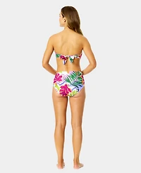 Anne Cole Women's Liz Printed Twist Bandeau Bra