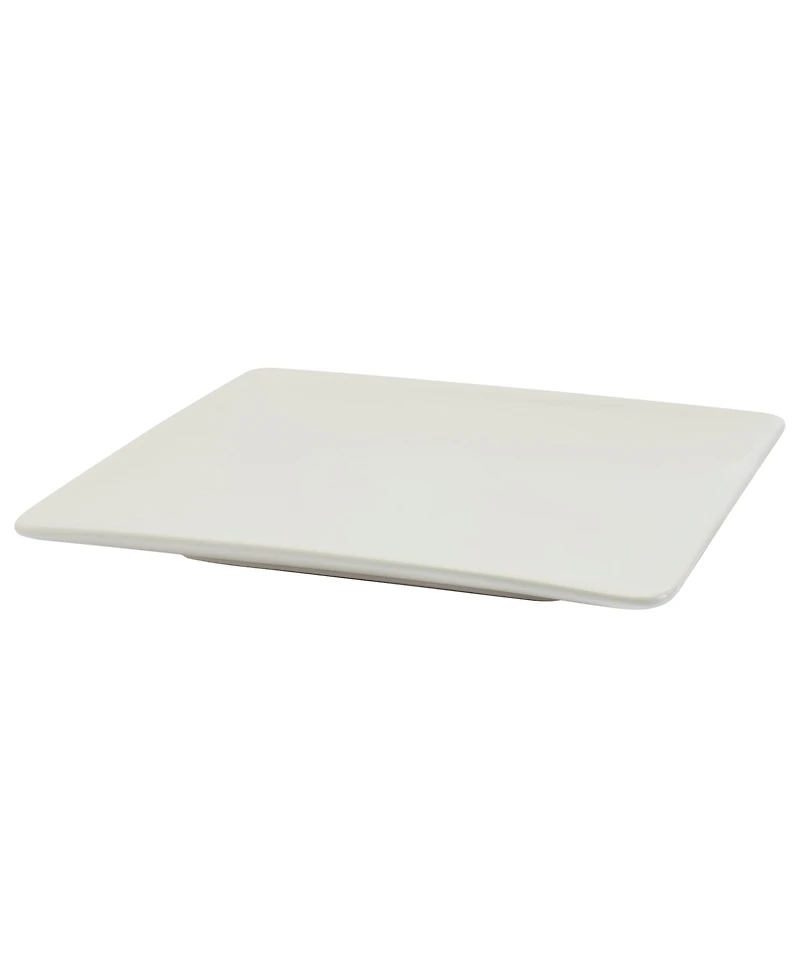 Tabletops Gallery Contemporary Square Dinner Plates, Set of 6, Service For 6